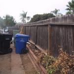 The side drive entry has a large residence under construction just the other side of the fence. As the dinning area looks out on this scene we needed to prep it up and provide future privacy.